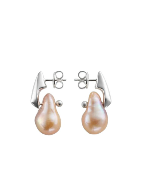 Bottega Veneta Little Pearl Earrings In Yellow