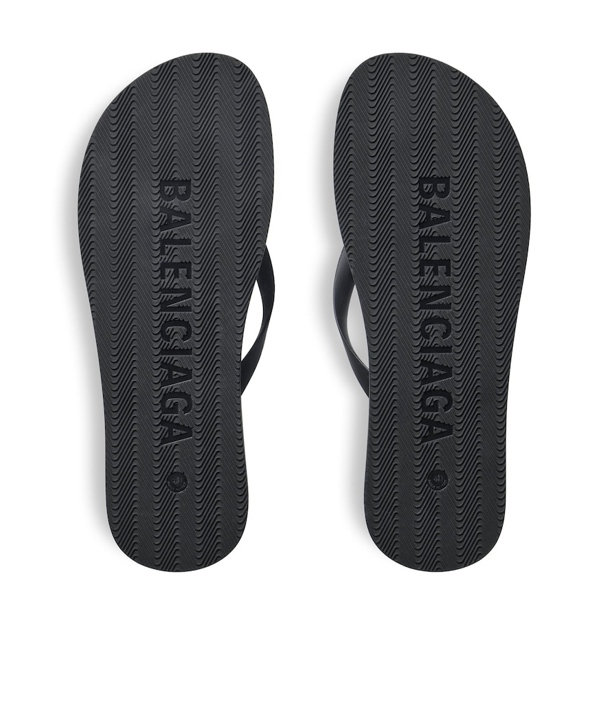 Balenciaga Women Thong Sandals In Black