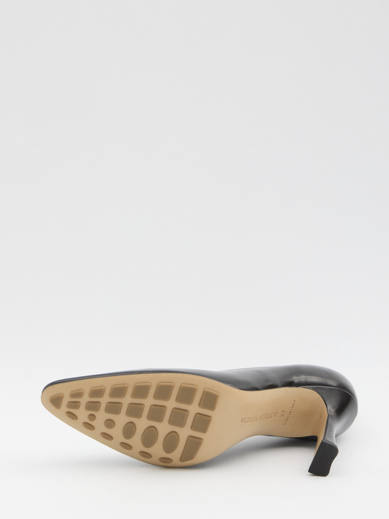 Bottega Veneta Scarpe Con Tacco Sofia In Pelle Verde Scuro Donna In Black
