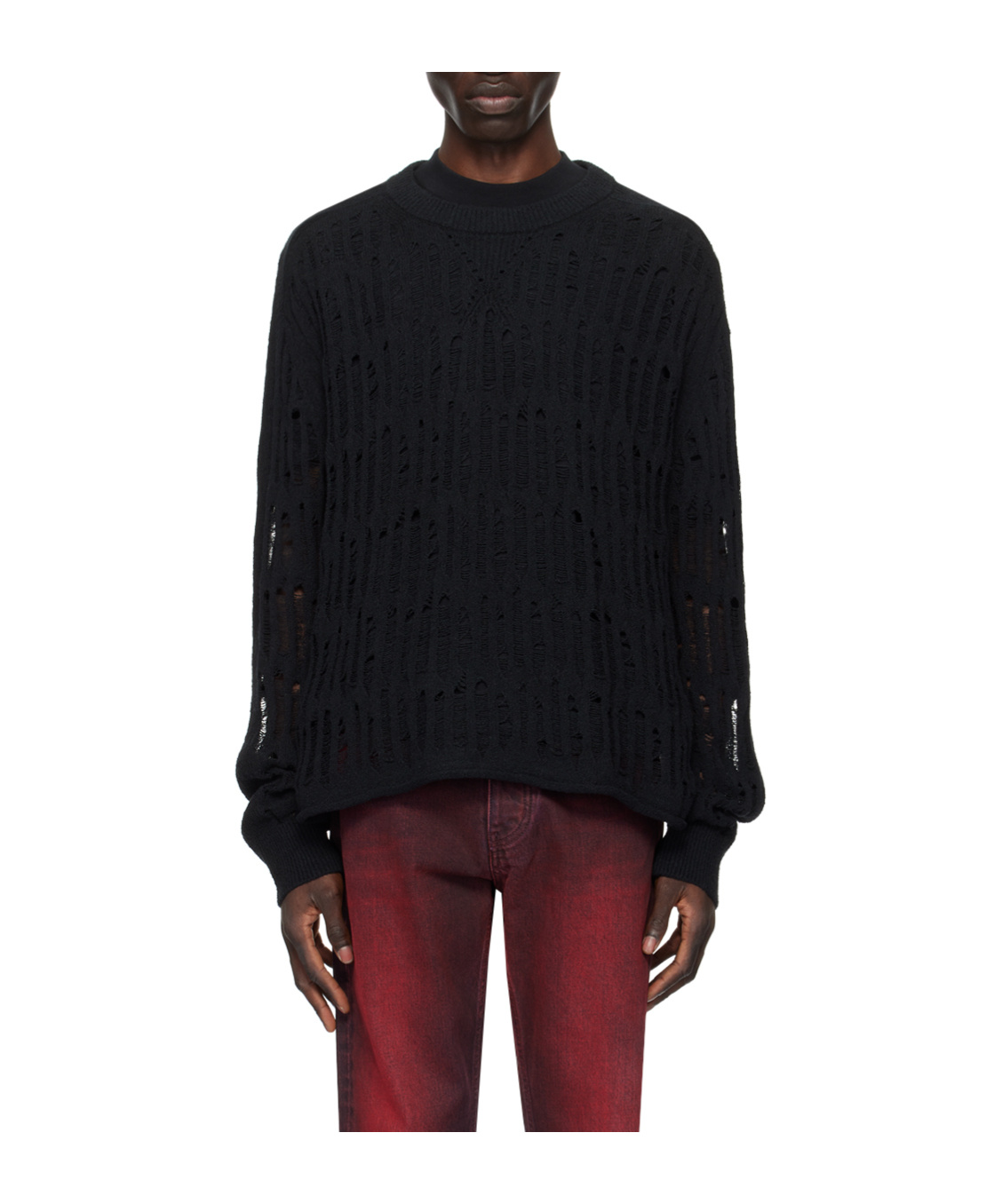 Eytys Jaxon Open-knit Jumper In Black
