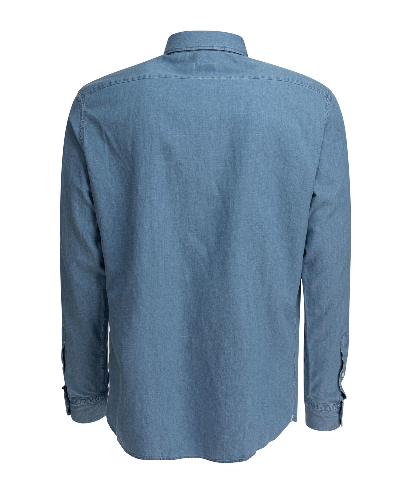 Shop Zegna Long-sleeved Shirt In Blue