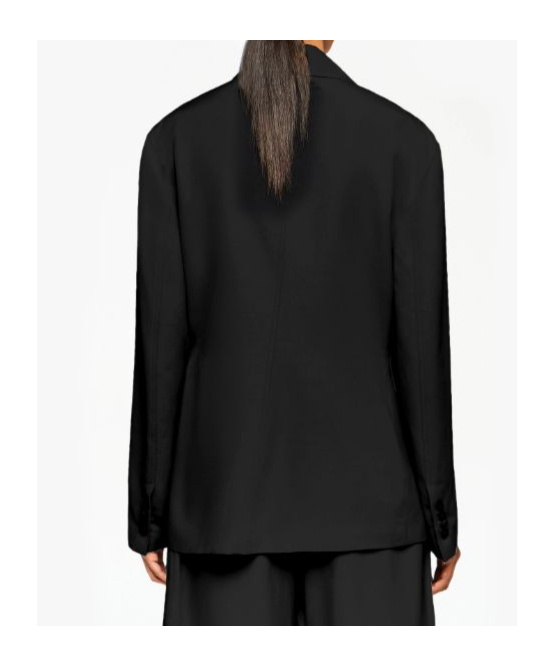 Jw Anderson Tailored Wrap Blazer In Black