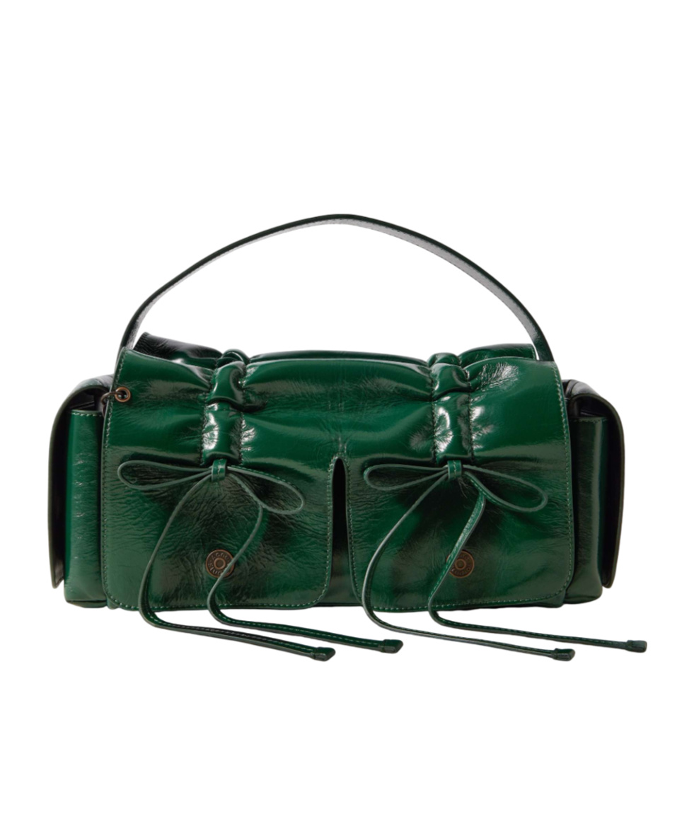 Acne Studios Multipocket Tote Bag In Green