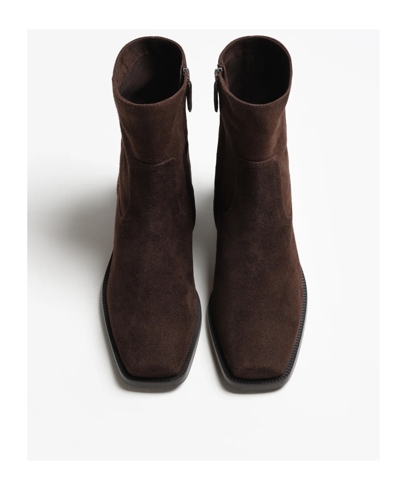 Aquazzura Square Toe Ankle Boots In Brown