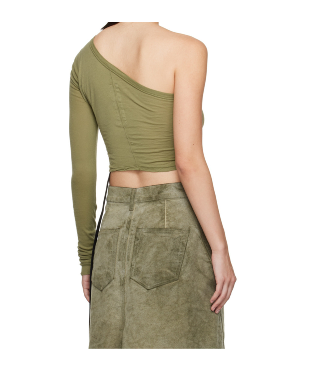 Rick Owens Drkshdw Khaki Porterville Ziggy T-shirt In Nude