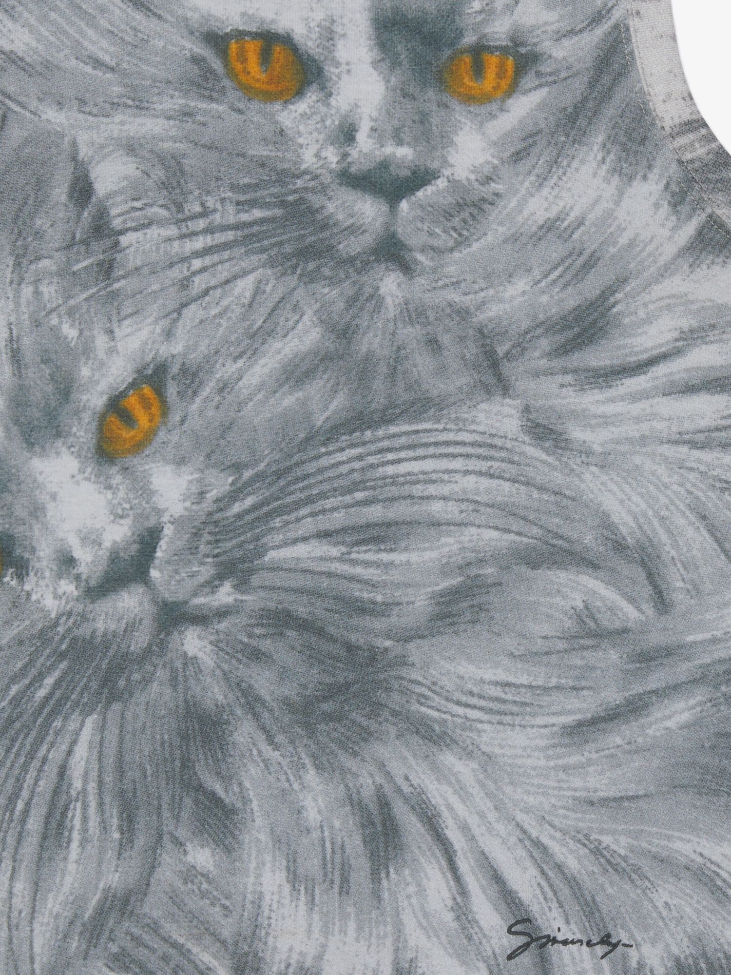 GIVENCHY PRINTED CAT TANK TOP IN COTTON