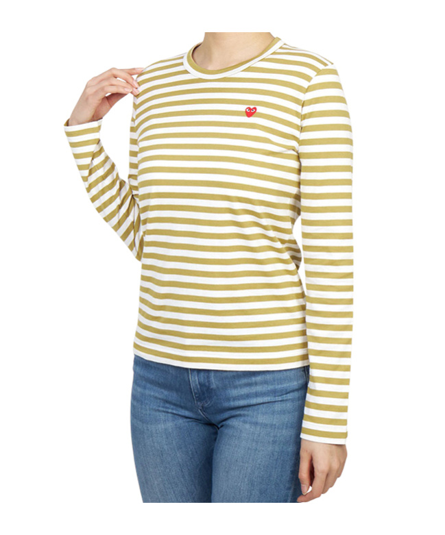 Comme Des Garçons Long-sleeved T-shirt In Brown