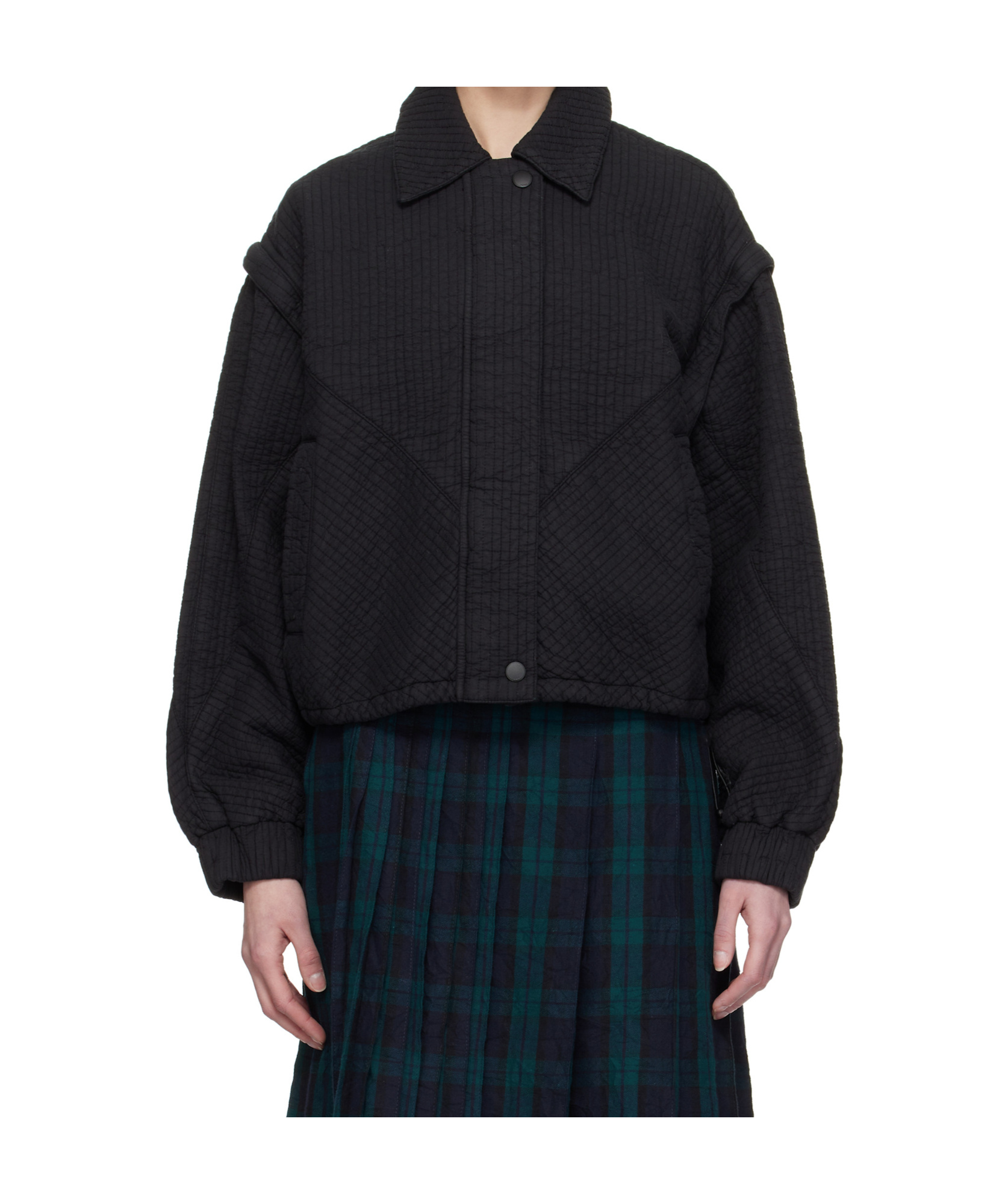 Ymc You Must Create Ymc Heath Quilted Cotton-blend Jacket In Black