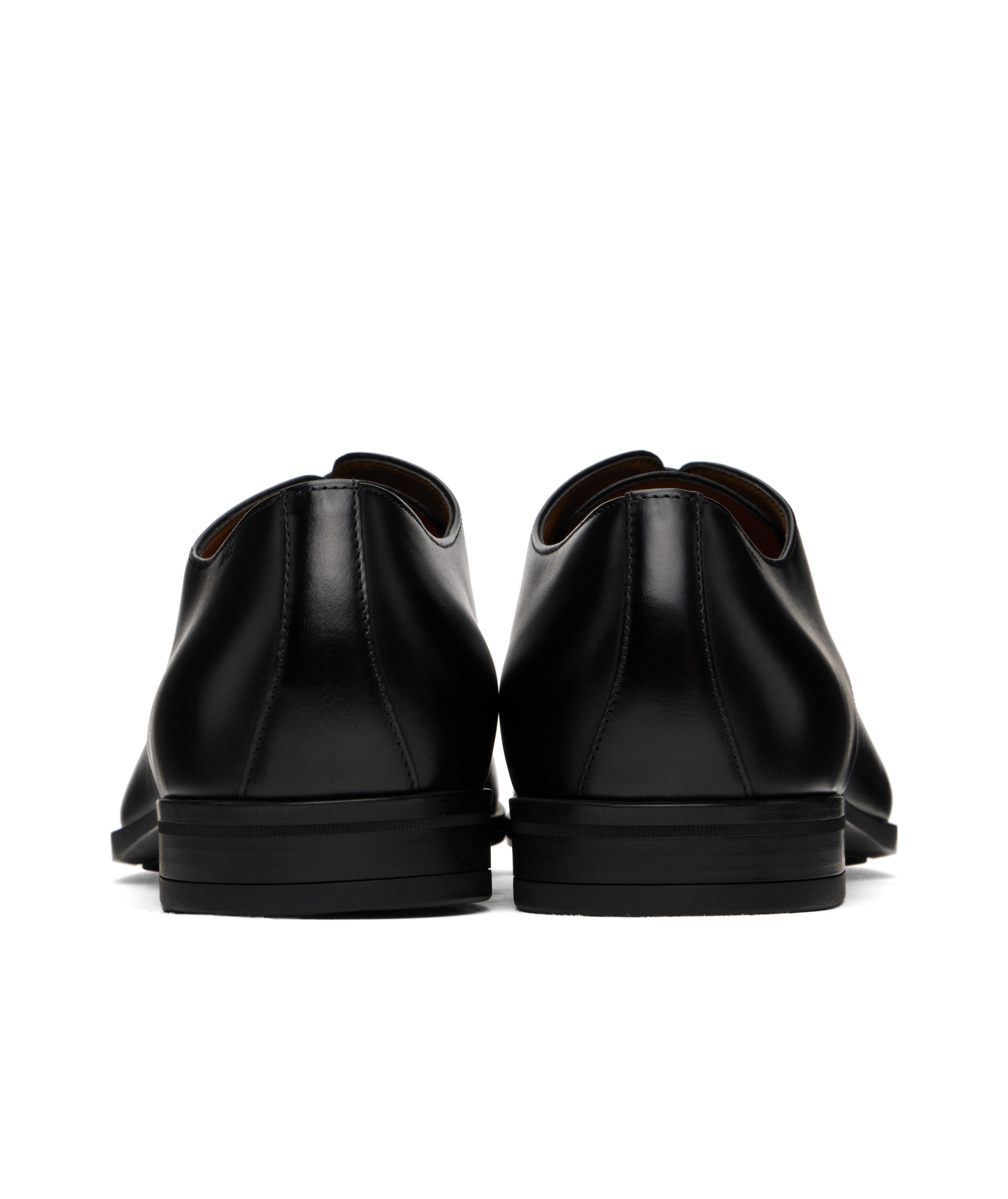 Hugo Boss Boss Colby Leather Cap Toe Derby In Black