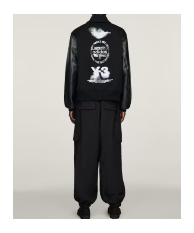 Y-3 X Yohji Yamamoto Ribbed Bomber Jacket In Black
