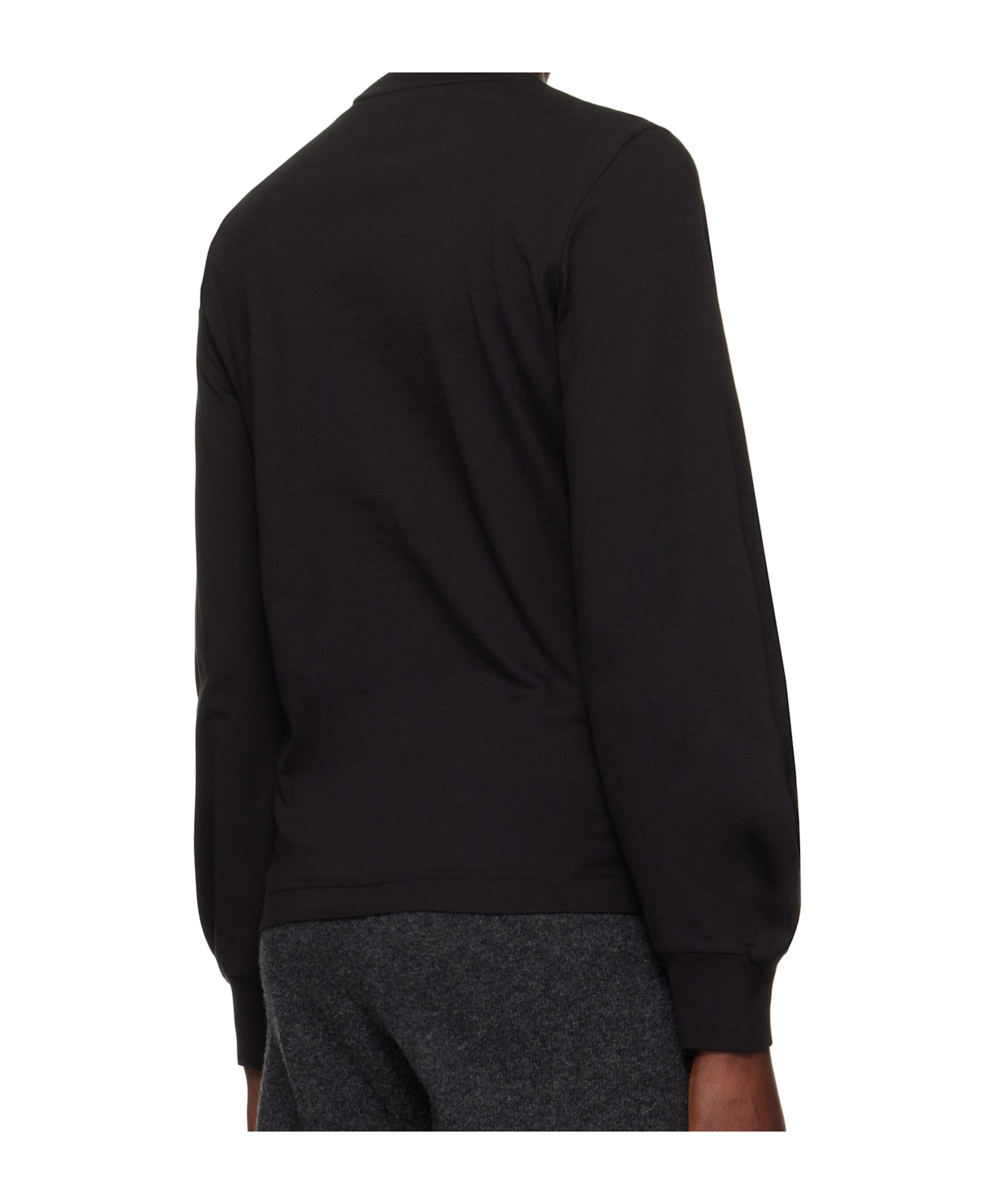 Moncler Long-sleeved T-shirt In Black