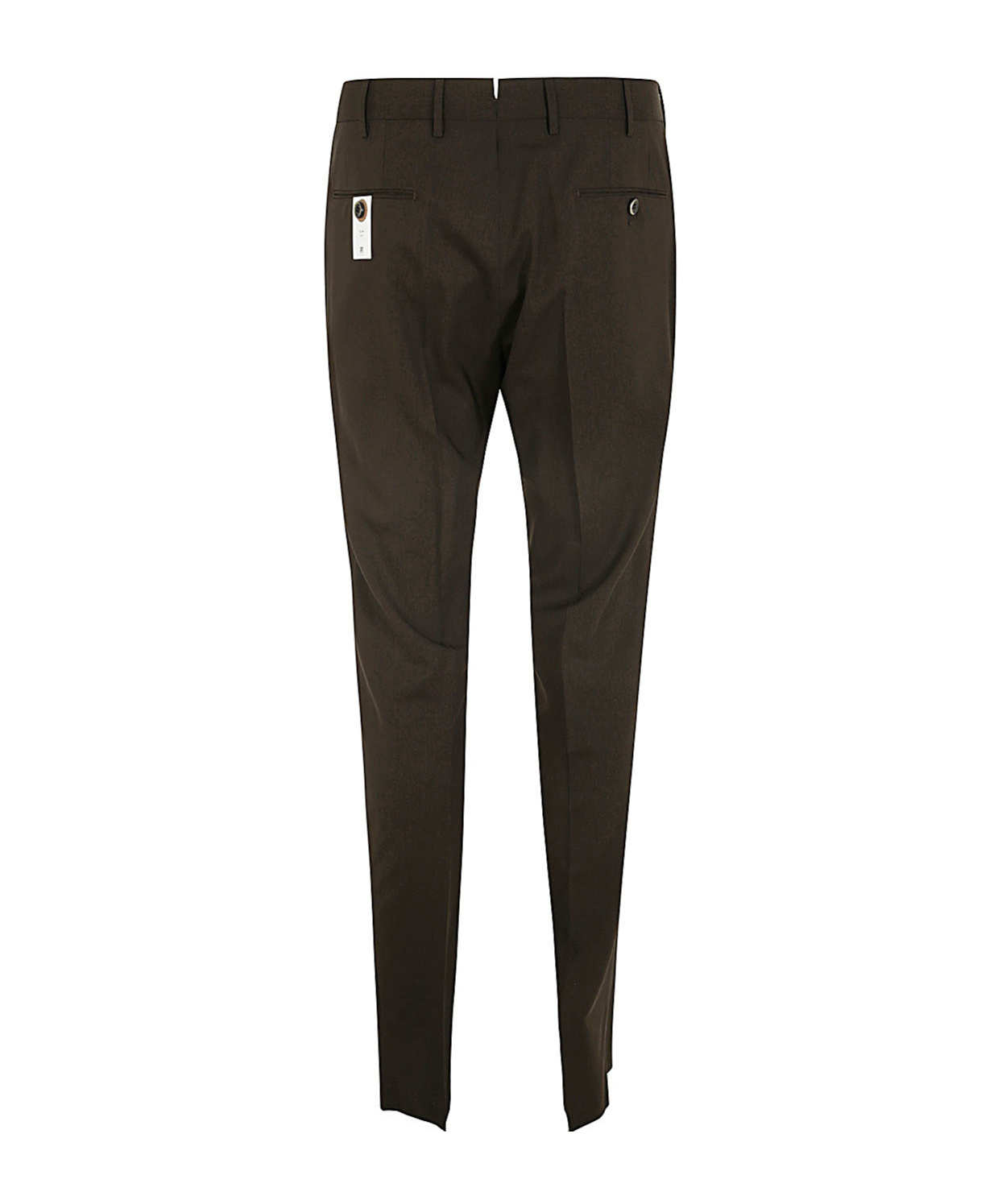 Pt01 Superlight Deluxe Wool Slim Flat Front Pants Clothing In Black