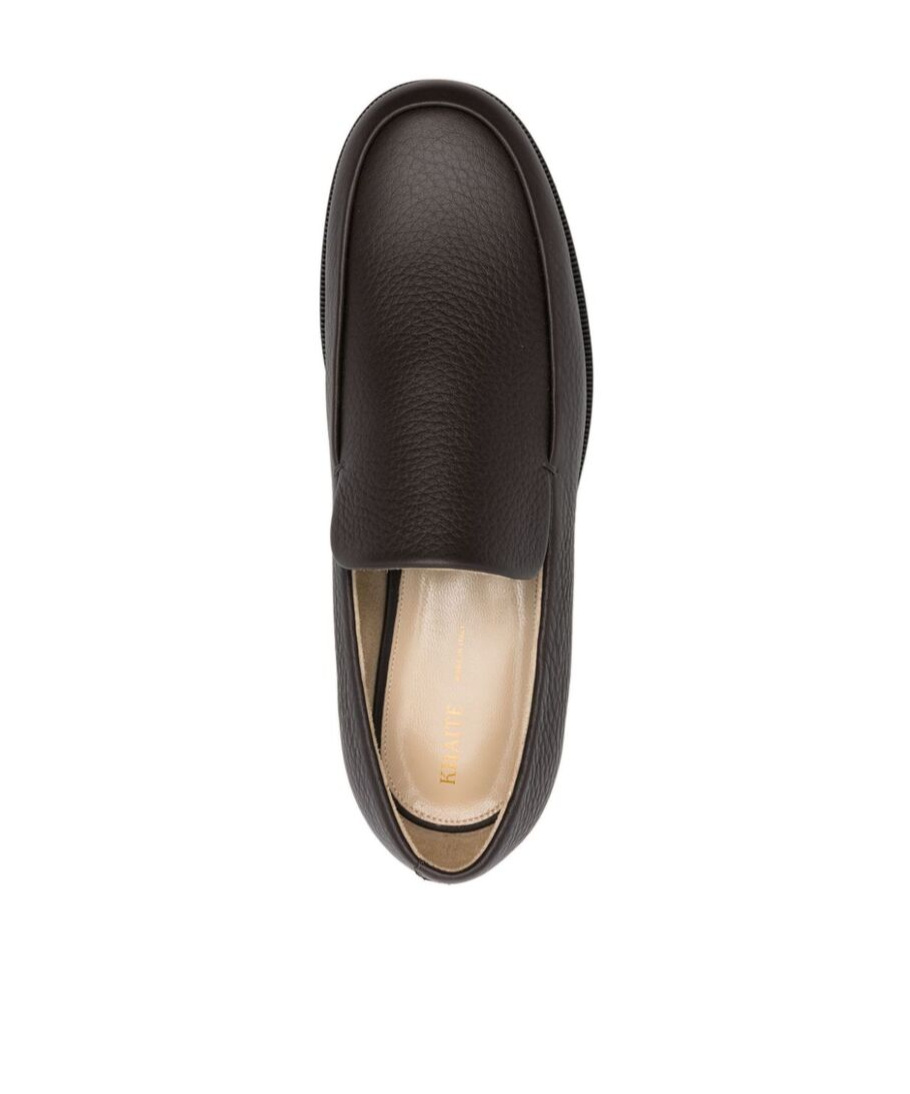 Khaite Alessio Leather Loafers In Black