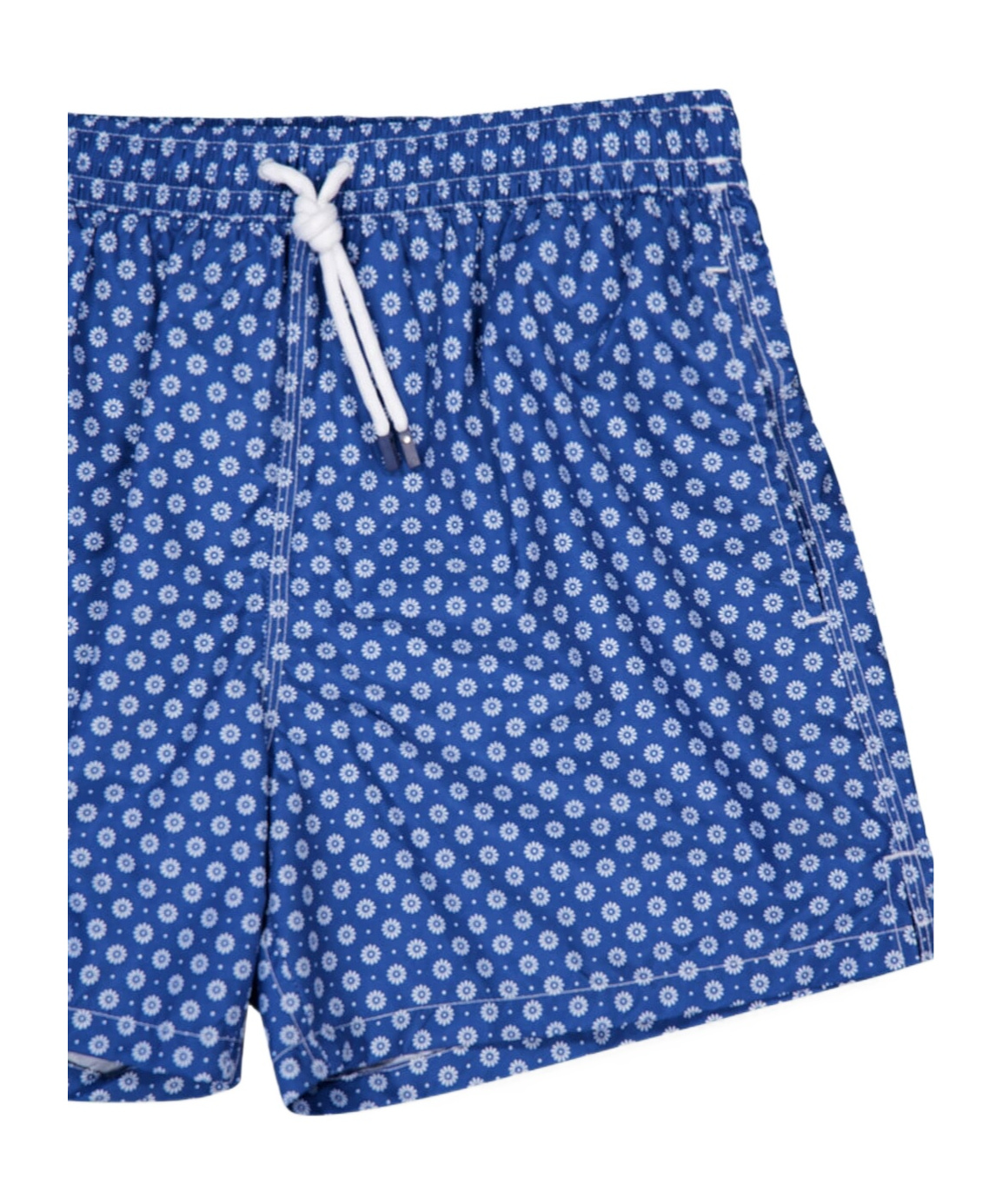 Fedeli Elastic Waist Shorts In Blue
