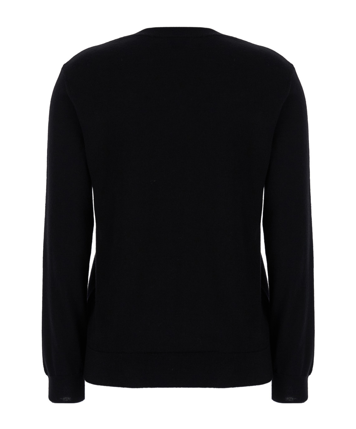 Apc A.p.c. Black Sweater With Tonal Logo Embroidery In Wool Woman In Black