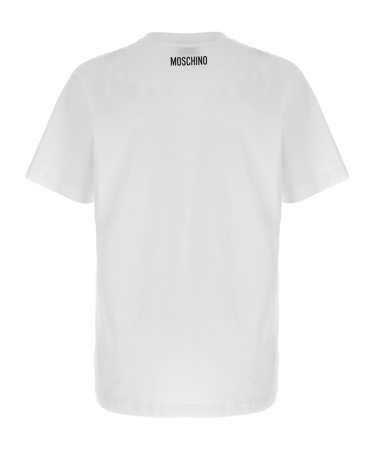 Moschino Crew Neck Graphic Print Short Sleeves In White