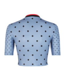 FENDI LIGHT BLUE POLKA DOT LYCRA TOP