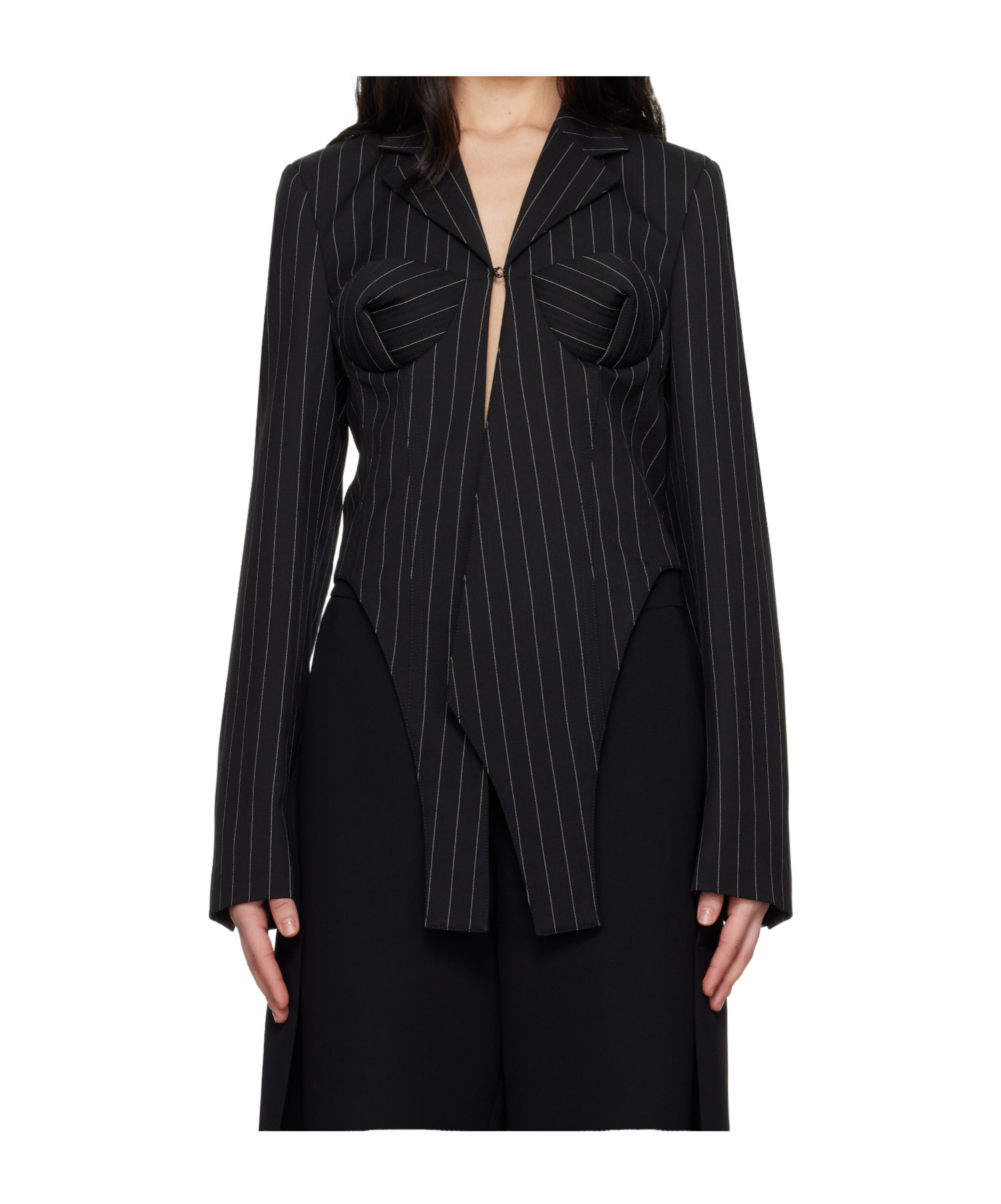 Jean Paul Gaultier Tailored Fitted Blazer In Black
