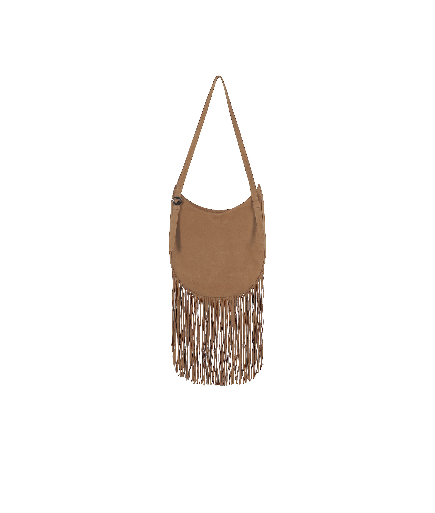 Coperni Suede Fringed Hobo Belt In Brown