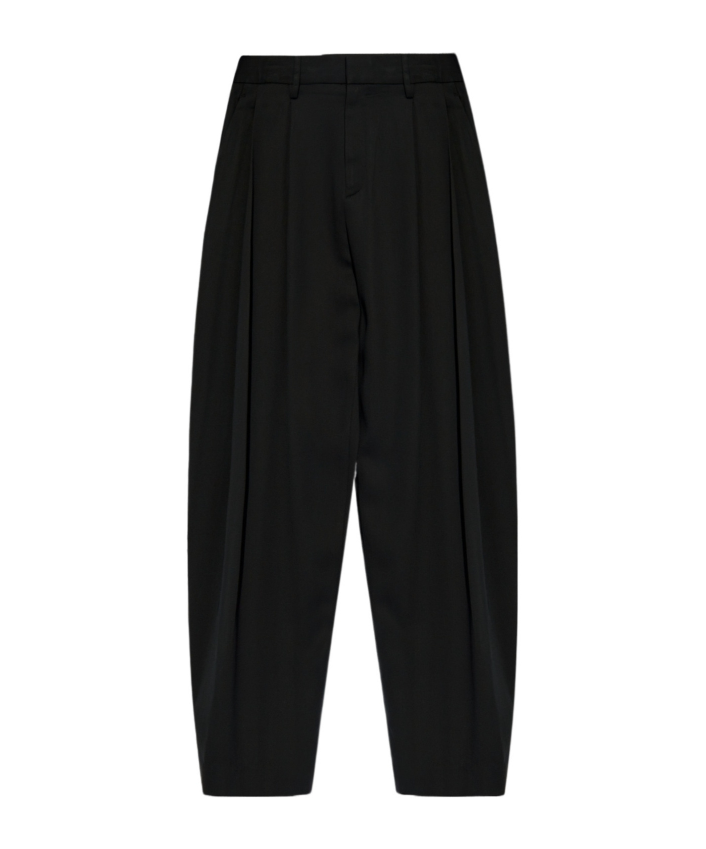 Rag & Bone Pleat-detailing Tapered-leg Trousers In Black