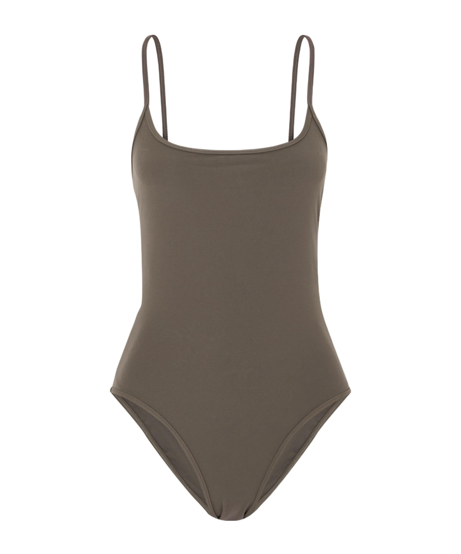 Totême Sleeveless One-piece Swimsuit In Brown