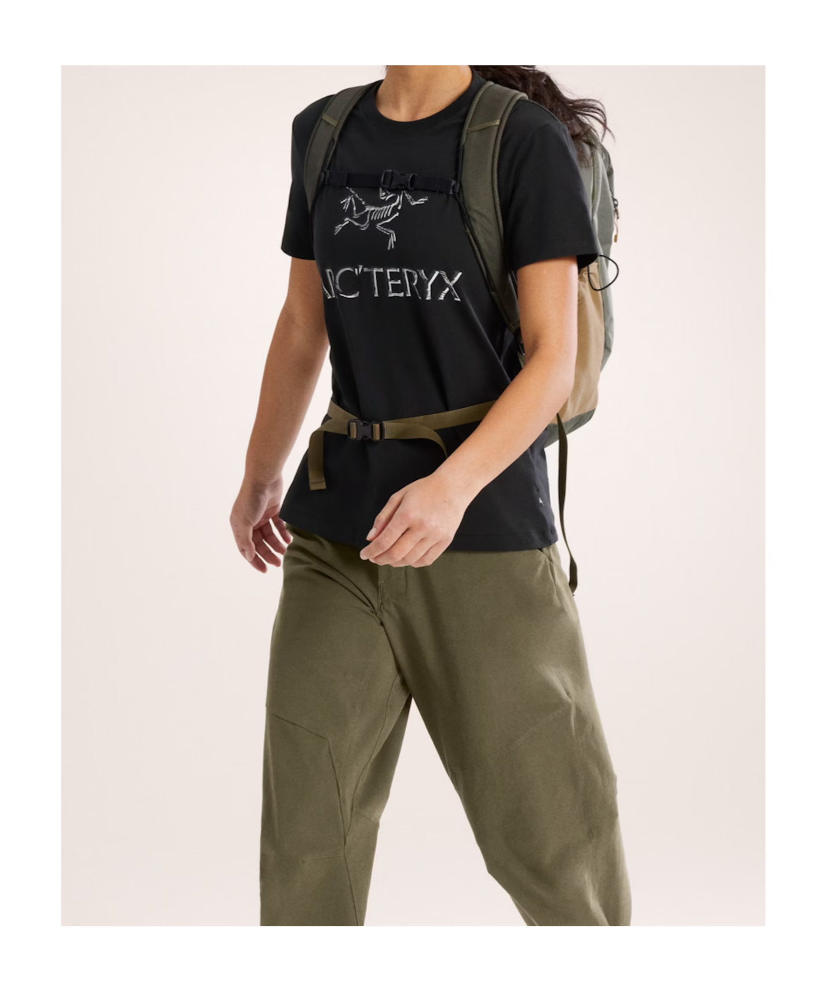 Arc'teryx Arc'word Cotton T-shirt Women's In Black