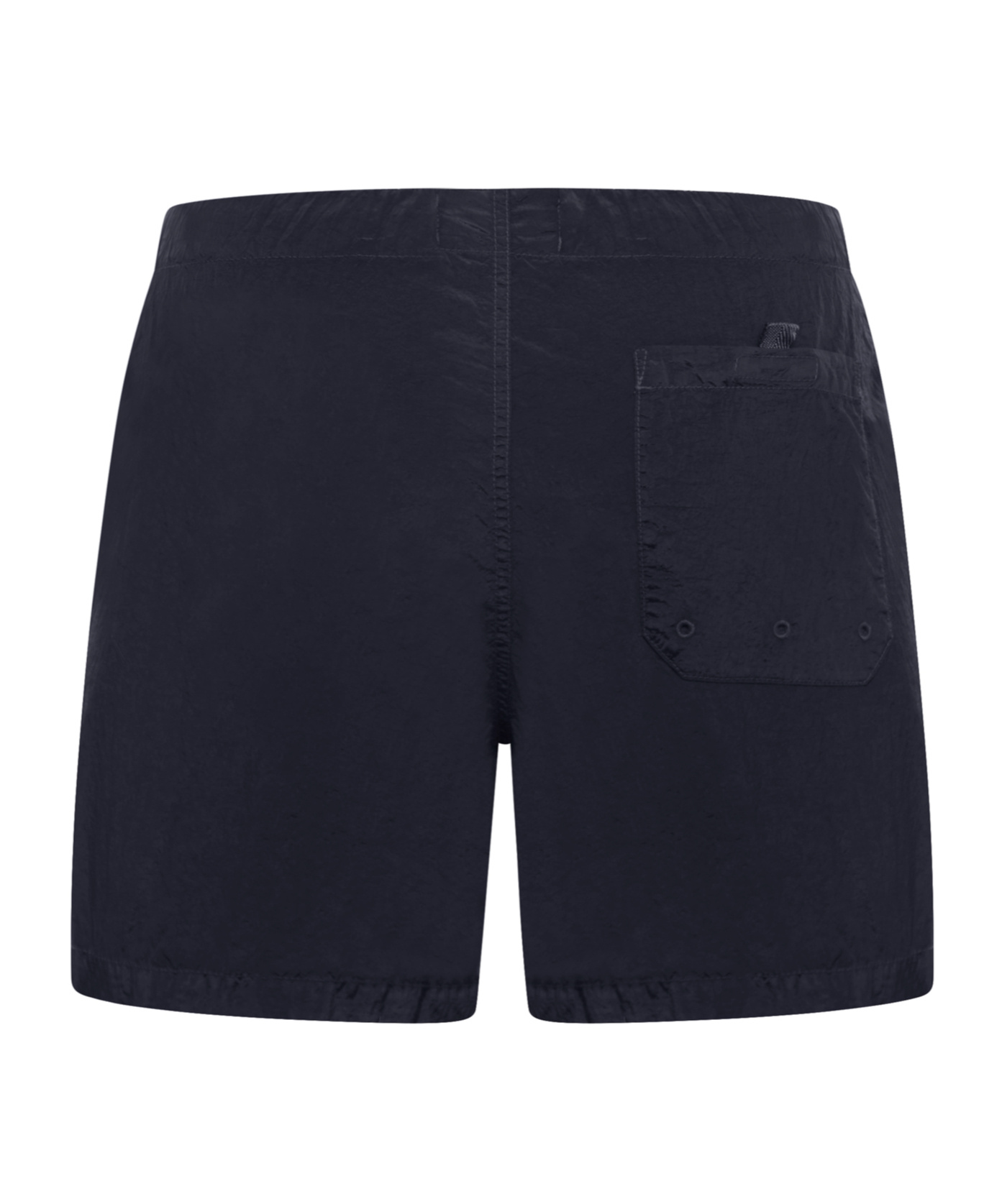 Stone Island Compass Patch Drawstring Swim Shorts In Blue