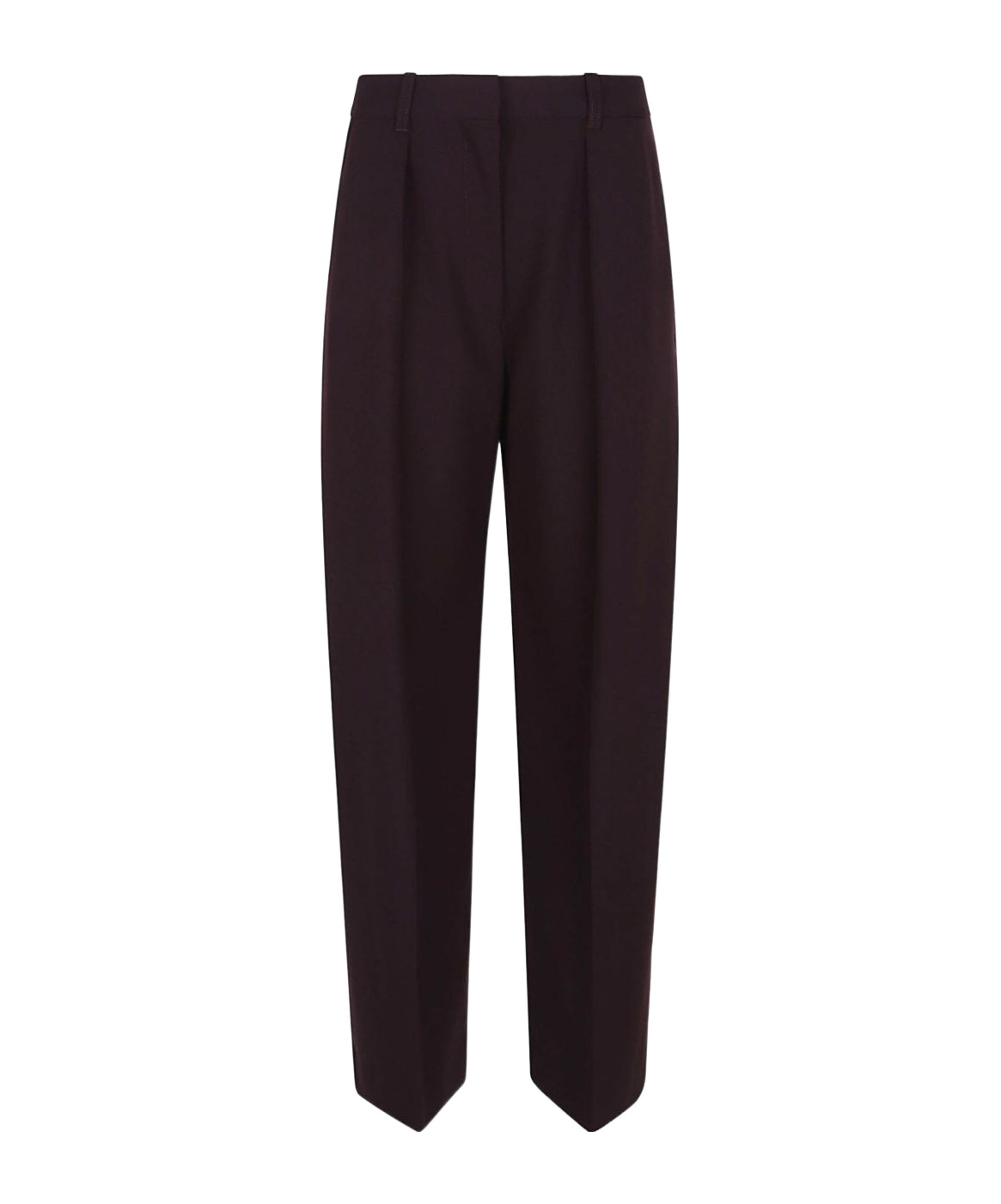 Victoria Beckham Pleated Tailored Trousers In Brown