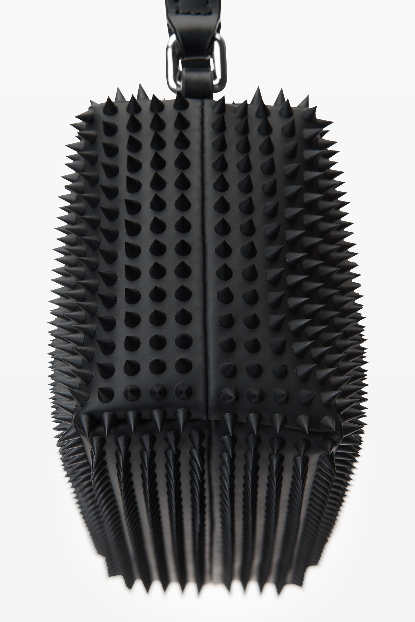 Alexander Wang Medium Spike Pouch Handbag In Black