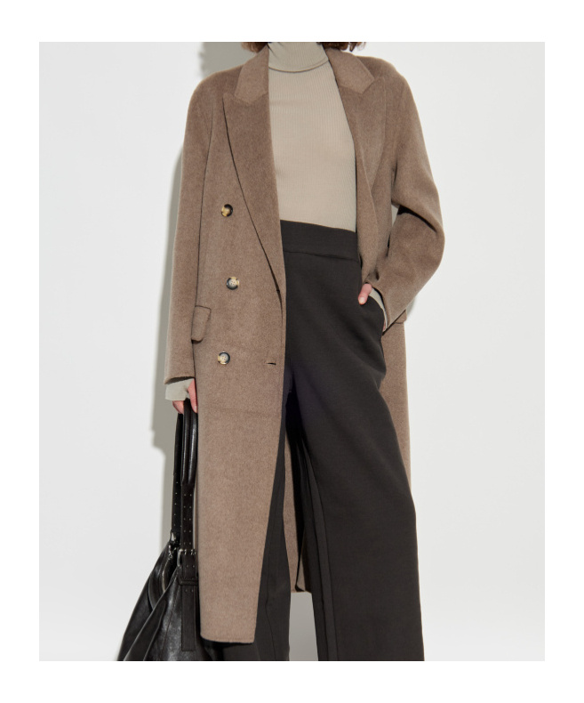Rag & Bone Double-breasted Wool Coat In Brown