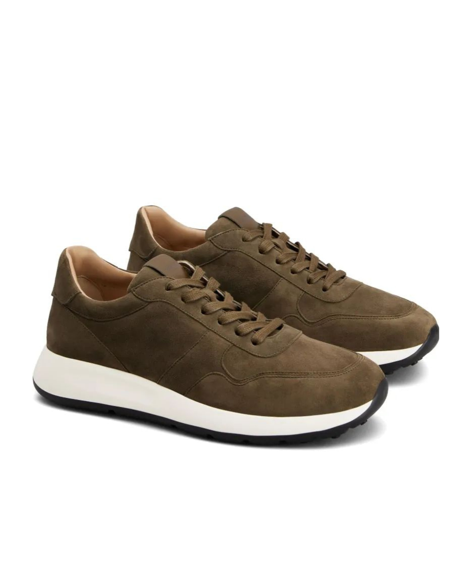 Tod's Round Toe Low-top Sneakers In Green