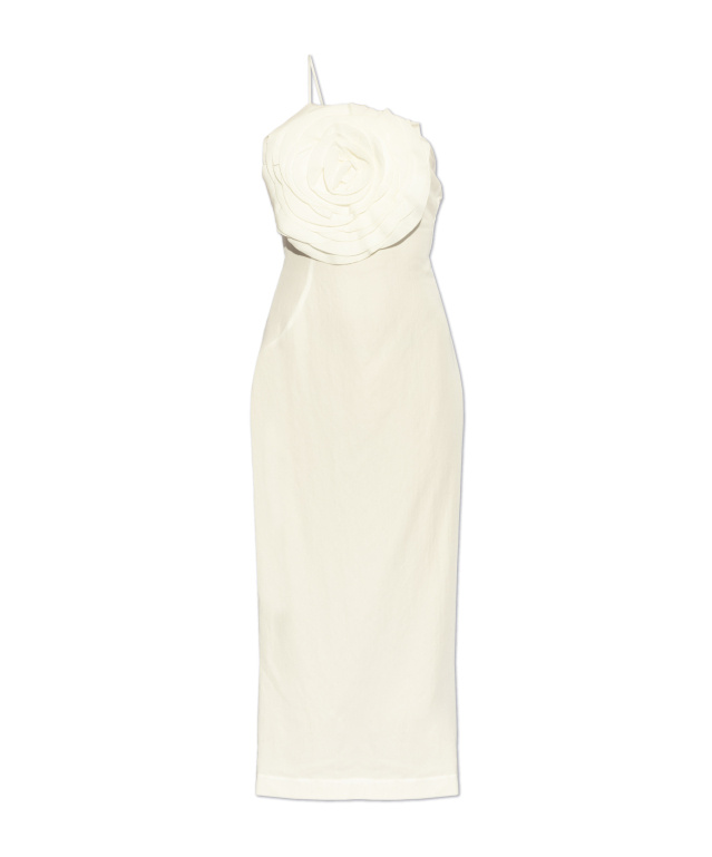 Blumarine Floral Pattern Dress In White