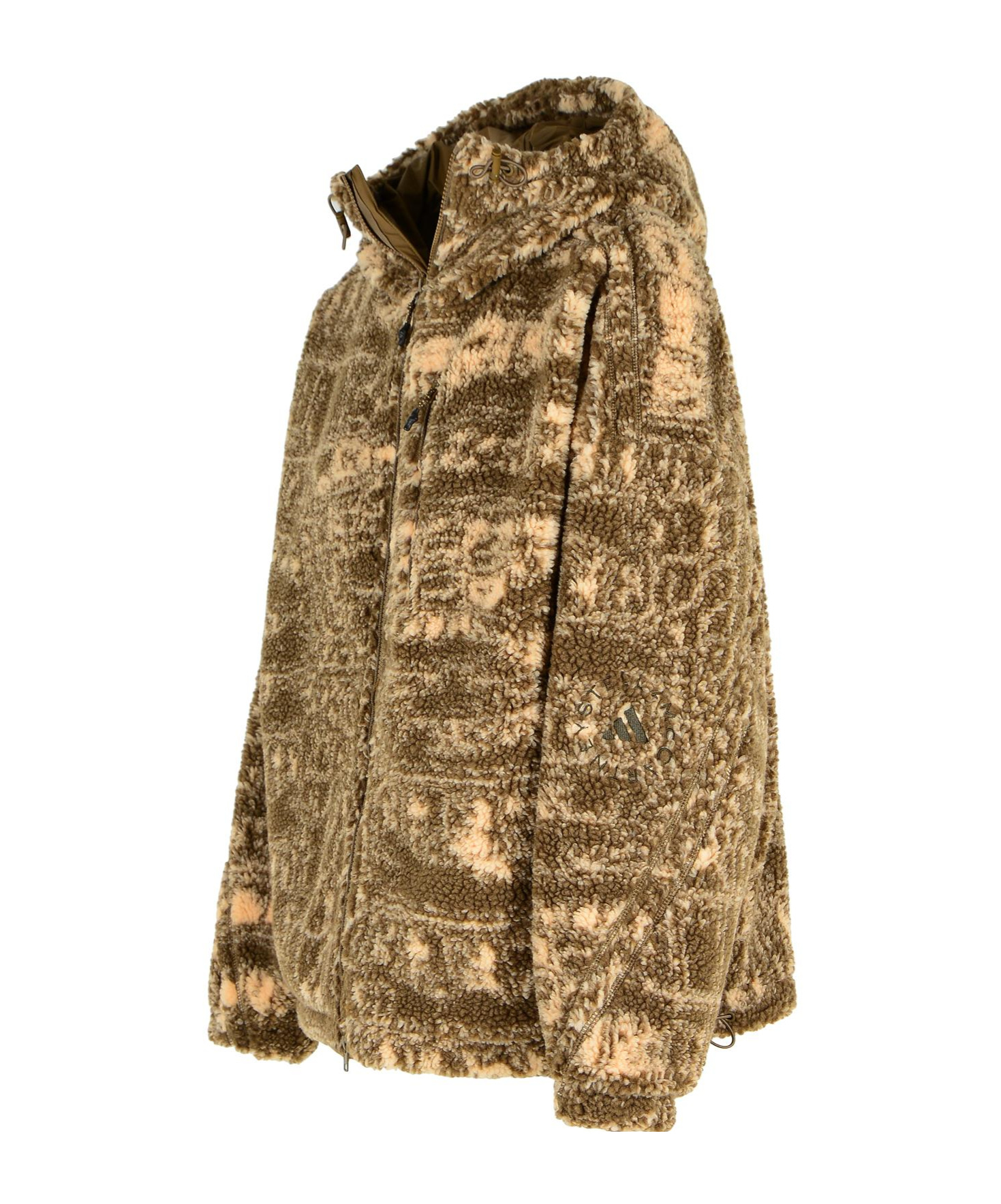 Adidas By Stella Mccartney Two-tone Polyester Fleece In Brown