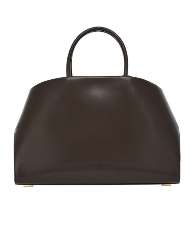 Ferragamo Medium Hug Leather Tote Bag In Brown