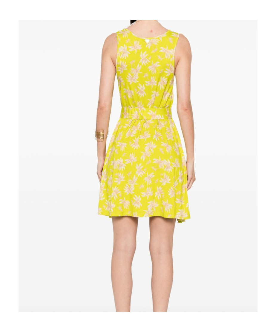 Shop Twinset Palm-print Mini Dress