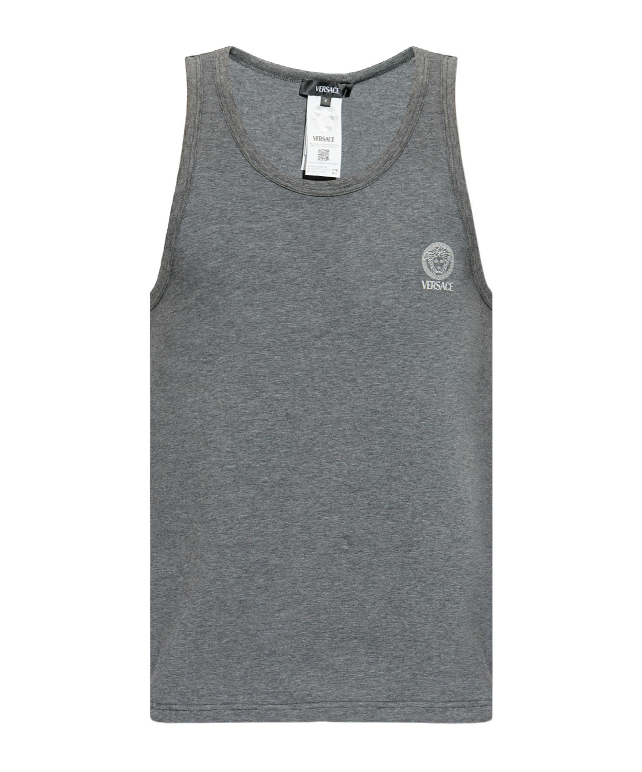 Versace Sleeveless Vest In Gray