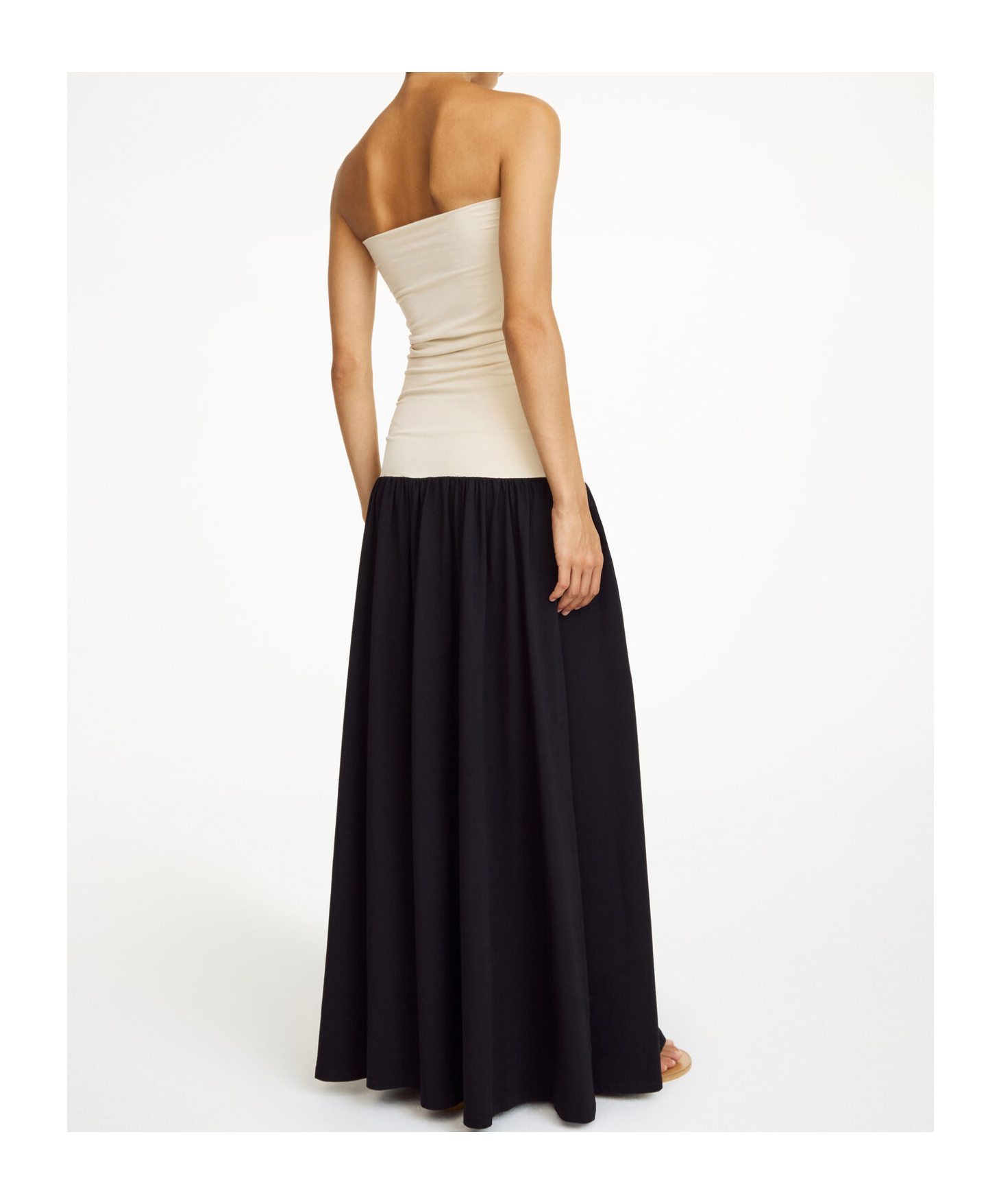 By Malene Birger Marciella Strapless Colour-block Maxi Dress