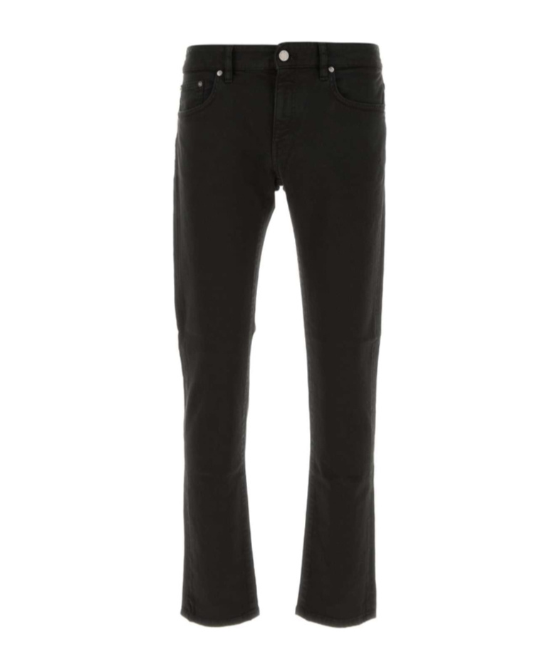 Pt Torino Denim Stretch Jeans Belt Loops In Black