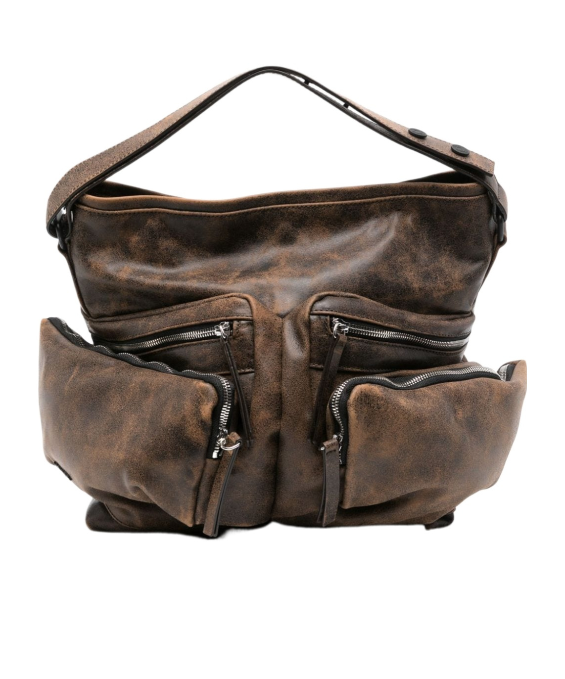 VIC MATIE DISTRESSED SHOULDER BAG
