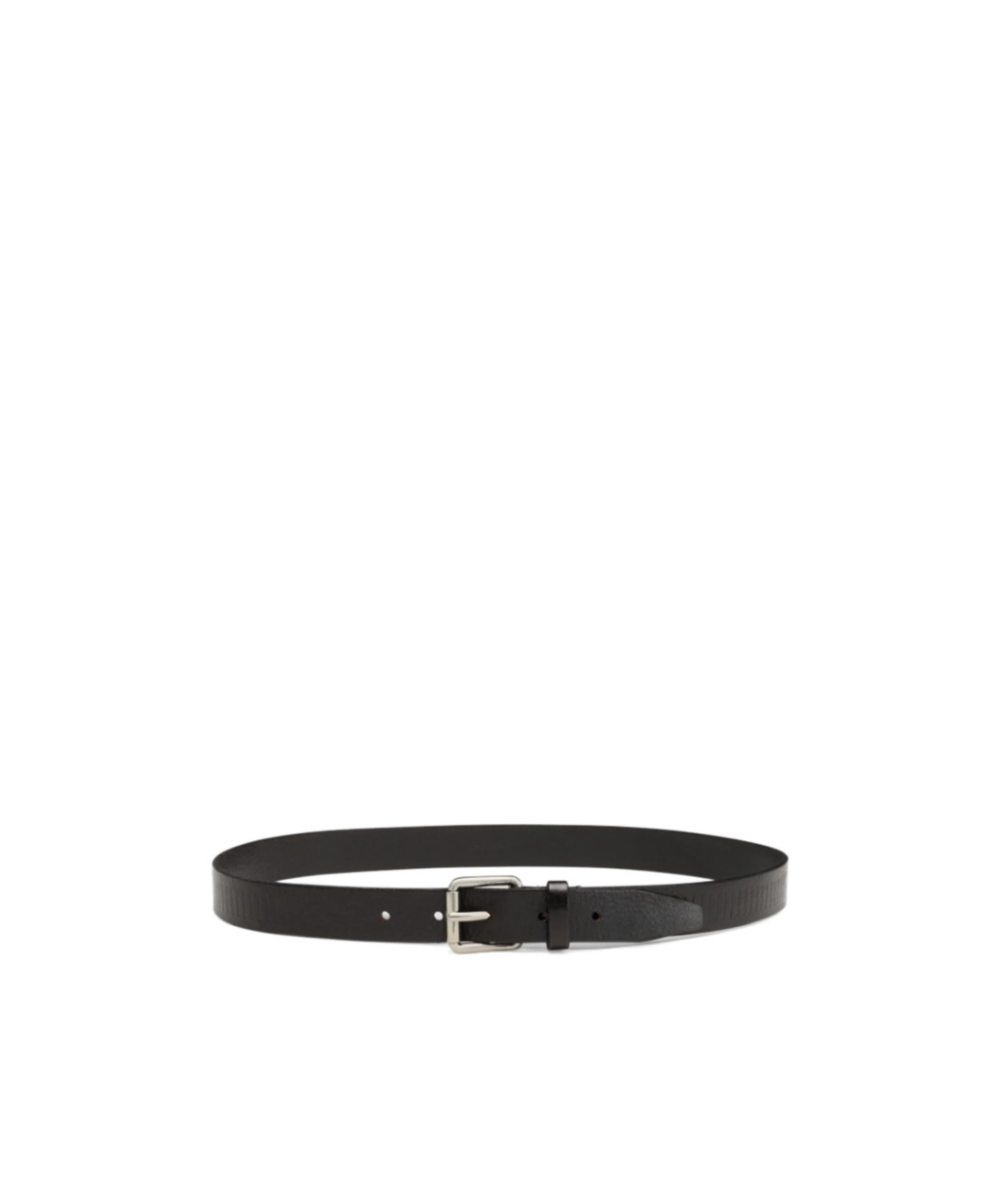 Lemaire Embossed Track Pattern Belt In Black