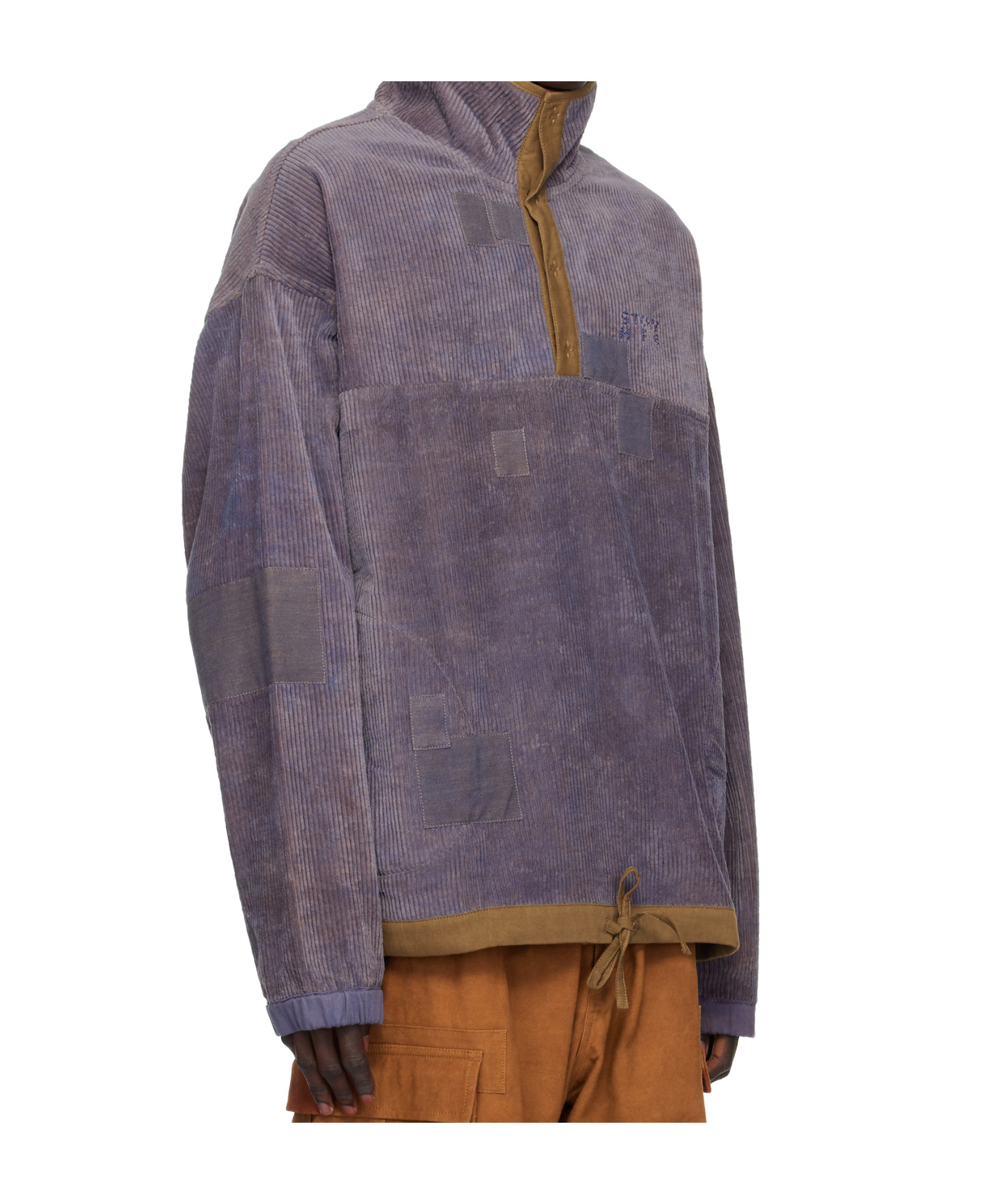 Story Mfg. Purple Polite Pullover Sweatshirt In Black