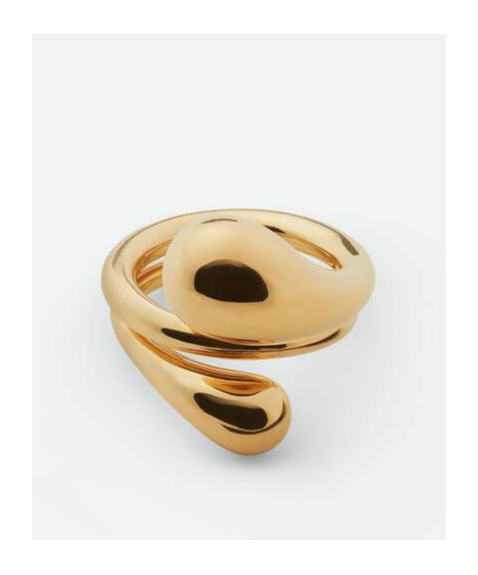 Bottega Veneta Drop Ring In Yellow