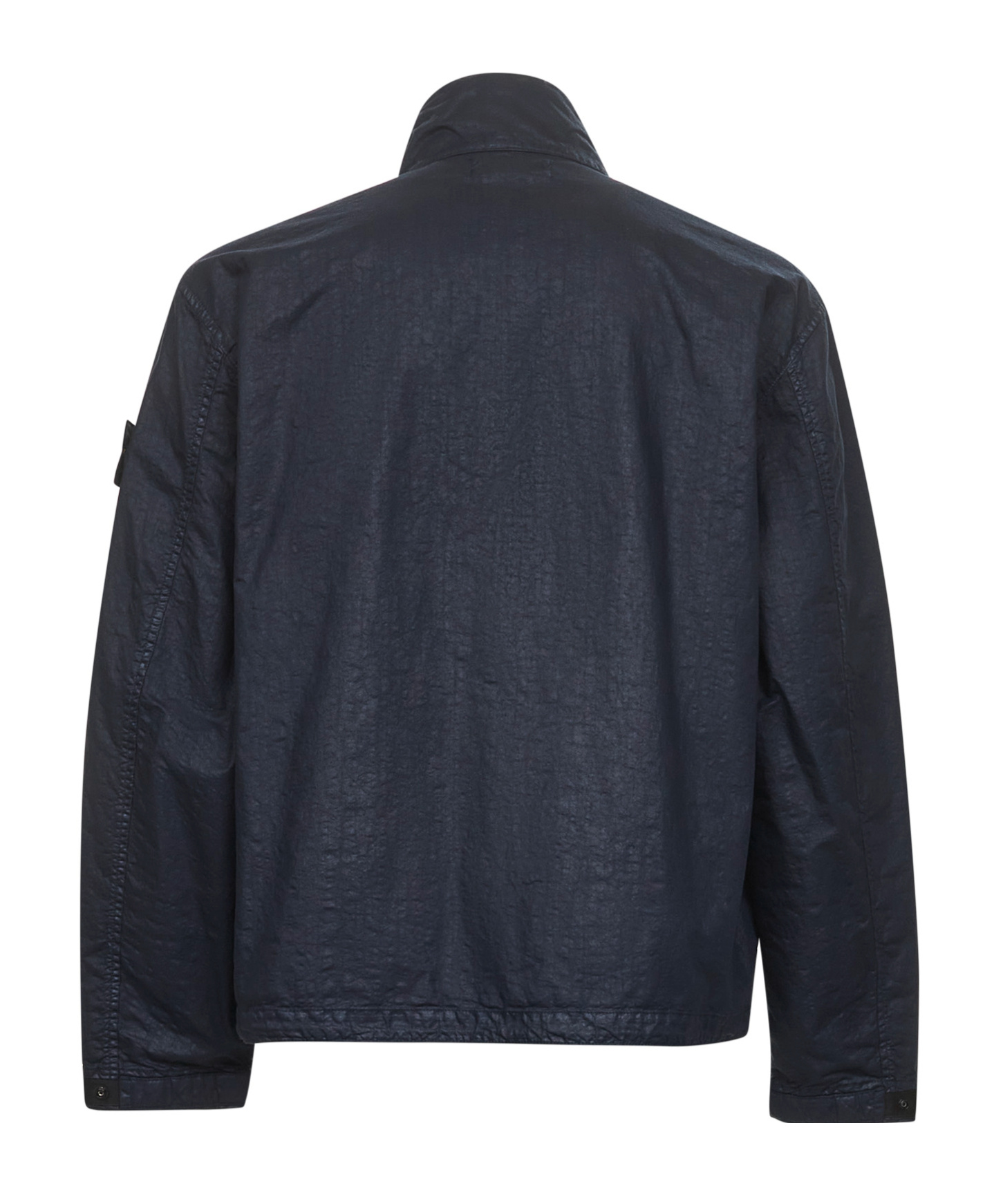 Stone Island Blue Nylon Jacket In Blue