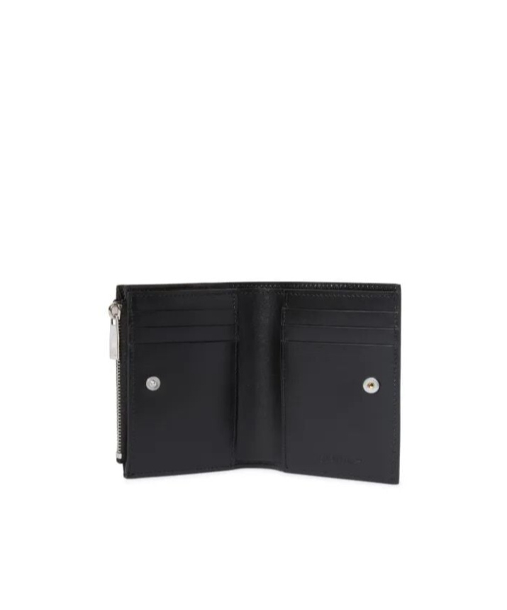 Off-white Jitney Logo Printed Zip-up Wallet In Multi