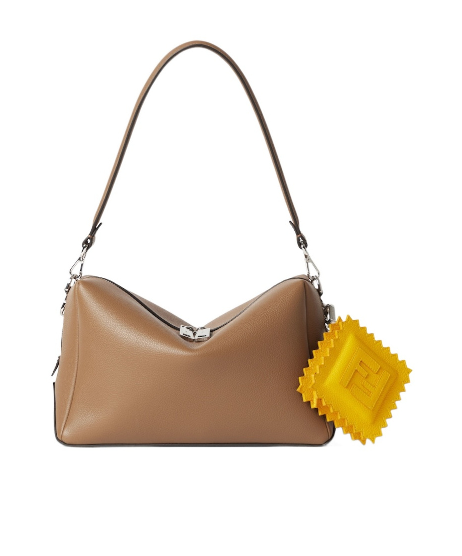 Fendi Medium Lui Zip-fastening Shoulder Bag In Brown