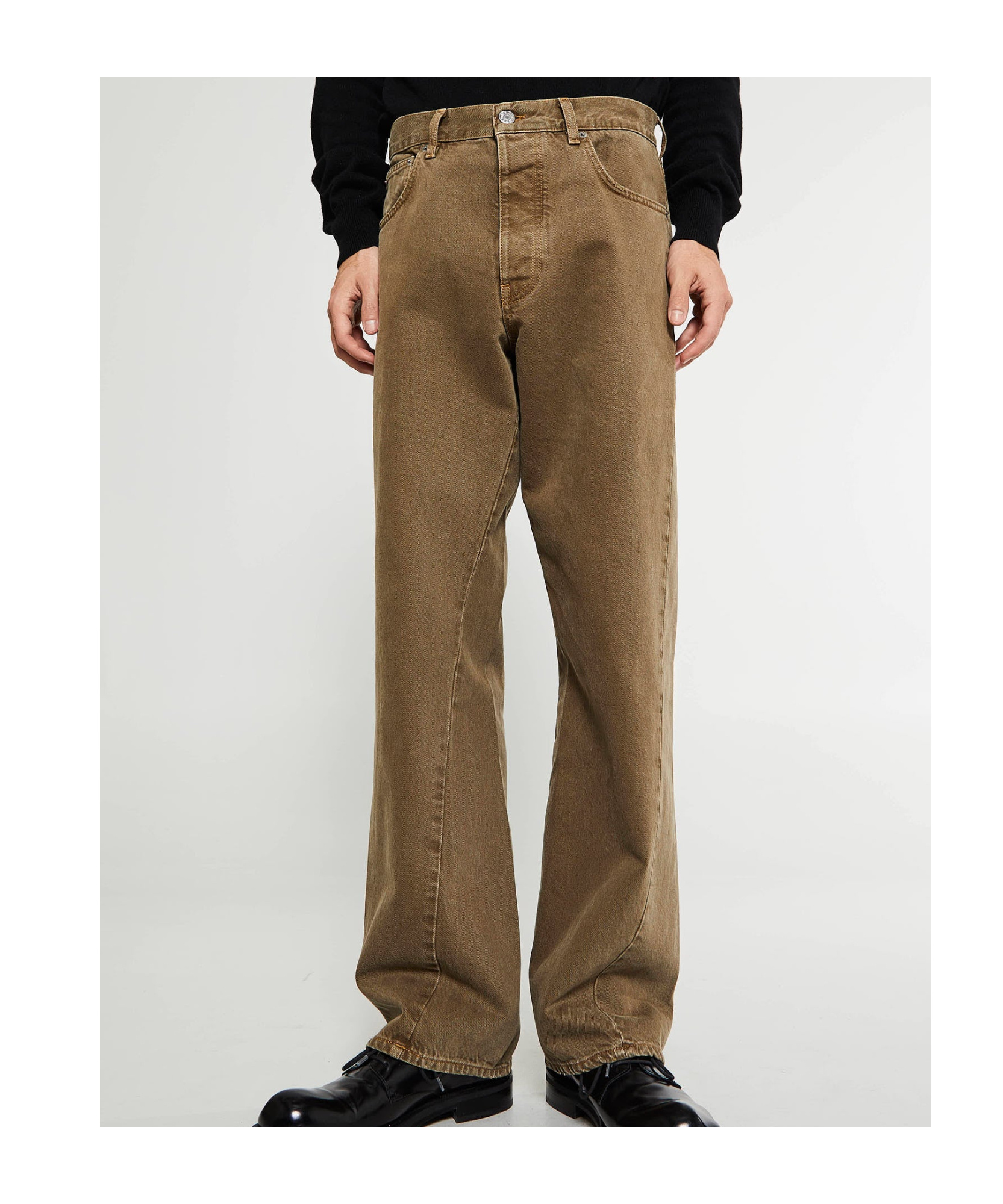 Sunflower Wide Twisted Jeans In Green