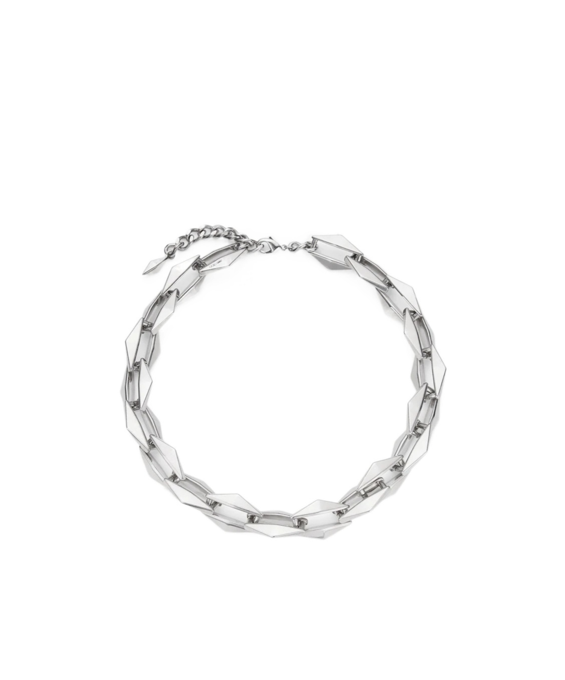 Jimmy Choo 'linkage De Diamant' Necklace In White