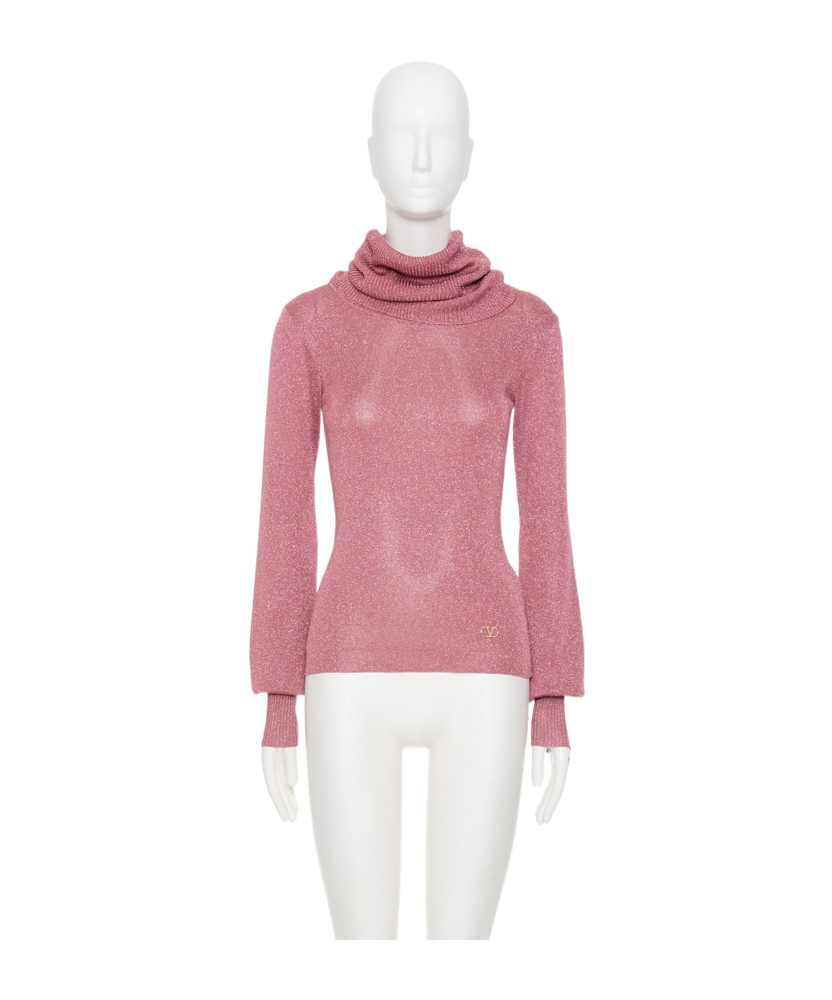 VALENTINO VALENTINO LOGO PLAQUE TURTLENECK JUMPER