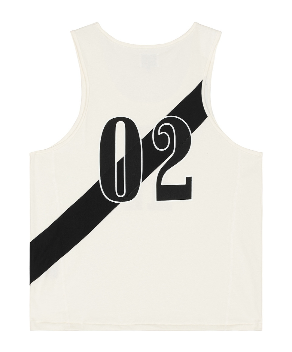 Rhude Round Collar Sleeveless Vest In White