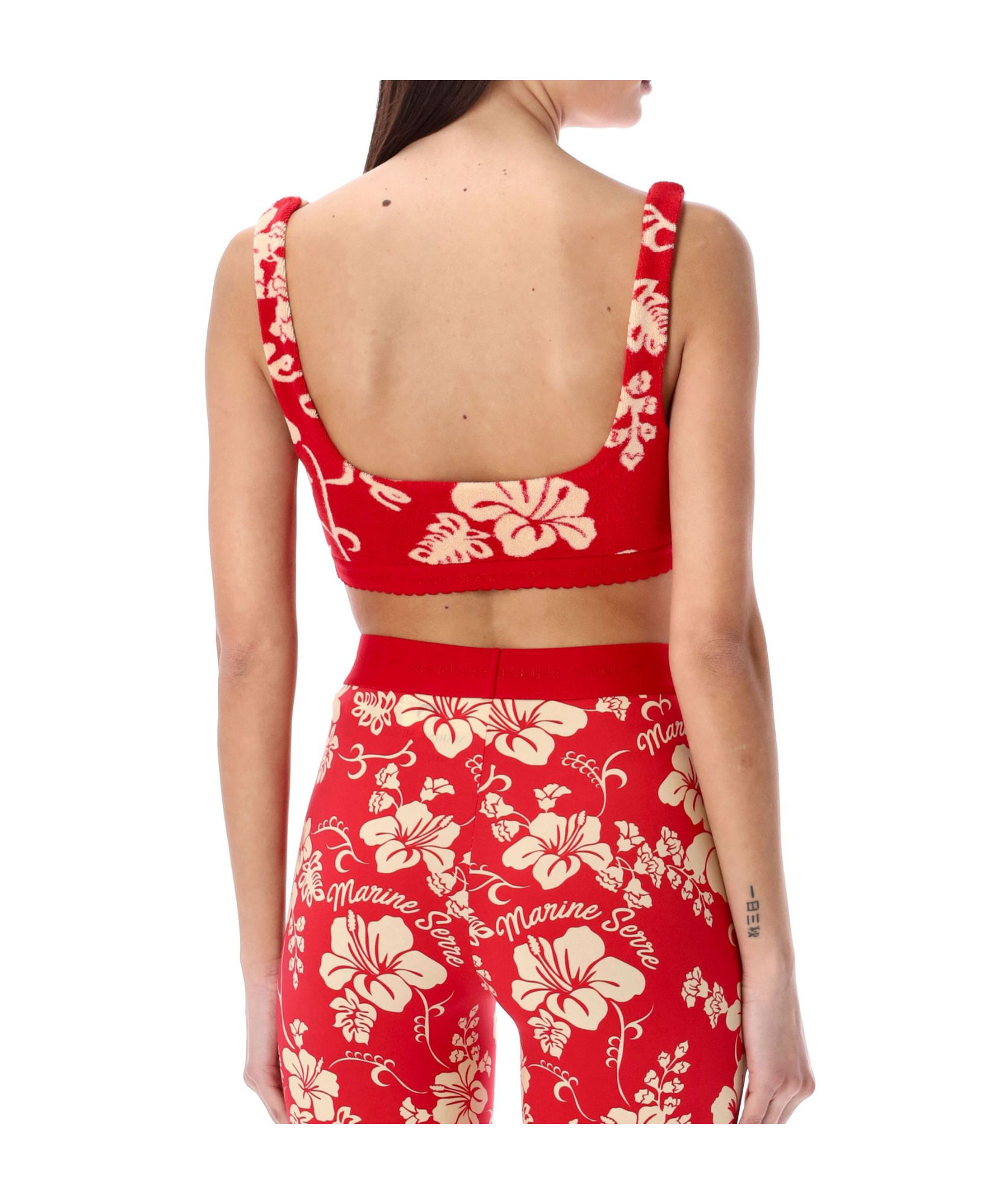 Marine Serre Pattern Vest In Red